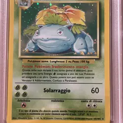 Pokemon TCG Venusaur Base Set Holo Italian #15 (015/102) PSA 4 2000 VG-EX - Image 5