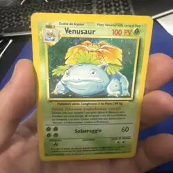 Pokemon TCG Base Set Venusaur Italian Holo MP - Image 1