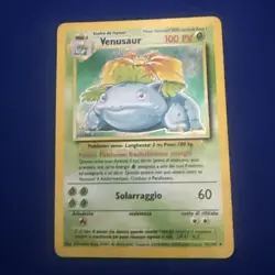 Pokemon TCG Base Set Venusaur Italian Holo MP - Image 2