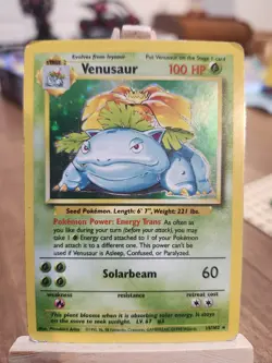 Venusaur 015/102 Base Set Holo. Pokemon TCG Card - Image 1