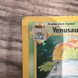 Pokemon TCG Venusaur Base Set 015/102 Holo Rare English 1999 100HP - Image 3