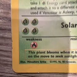 Pokemon TCG Venusaur Base Set 015/102 Holo Rare English 1999 100HP - Image 4
