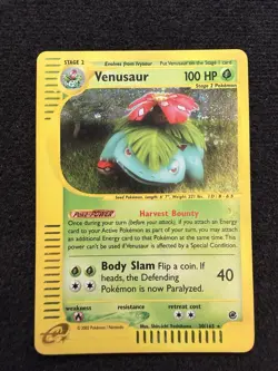 Pokemon TCG Venusaur 030/165 Expedition Base Set E-Reader Holo Rare 100 HP - Image 2