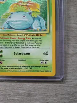 Pokemon TCG - Venusaur Holo 15/102 - 1999-2000 - Unlimited Base Set - 4th Print - Image 2