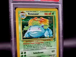 📈 PSA Graded 5 ✨ Holo Venusaur 2000 Base Set 2 18/130 English Pokemon TCG Card - Image 3