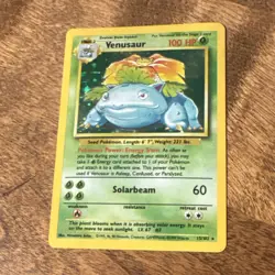 Wizards Pokemon TCG Venusaur Holo Rare Base Set 15/102 EN 1999 - Image 1