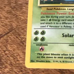 Wizards Pokemon TCG Venusaur Holo Rare Base Set 15/102 EN 1999 - Image 2