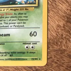 Wizards Pokemon TCG Venusaur Holo Rare Base Set 15/102 EN 1999 - Image 3