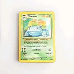 Wizards of the Coast Pokemon TCG Base Set Venusaur 15/102 Holo Rare 1999 - Image 1