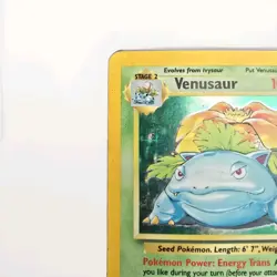 Wizards of the Coast Pokemon TCG Base Set Venusaur 15/102 Holo Rare 1999 - Image 4