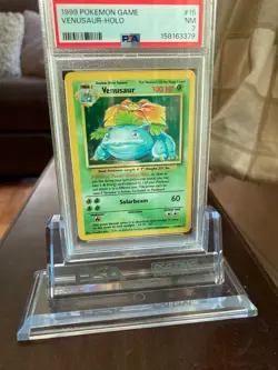 Pokemon TCG Venusaur Holo Rare Card Base Set 15/102, PSA 9 Graded - Image 4