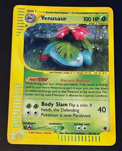 Pokemon TCG Expedition Base Set Holo Foil Venusaur 30/165 & Cloyster 8/165 - Image 1
