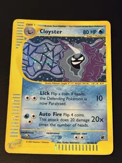 Pokemon TCG Expedition Base Set Holo Foil Venusaur 30/165 & Cloyster 8/165 - Image 2
