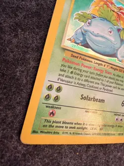 Pokemon TCG Venusaur Base Set 2 Holo 18/130 lightly played. - Image 3