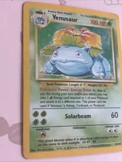Pokemon TCG Venusaur Base Set Holo Unlimited Rare Card 15/102 HP - Image 2