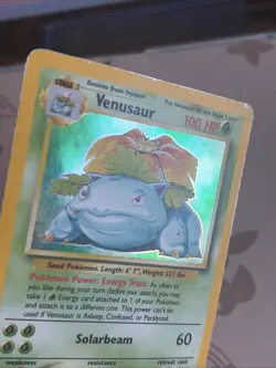 Pokemon TCG Venusaur Base Set Holo Unlimited Rare Card 15/102 HP - Image 4