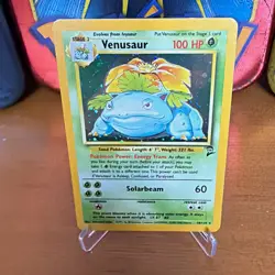 Pokemon TCG Venusaur 18/130 Base Set 2Holo Rare Unlimited 1999 100HP English - Image 1