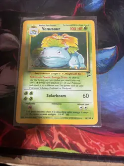 Pokemon TCG Venusaur Base Set 2 Holo Unlimited Rare Card 18/130 NM+ LP - Image 1