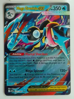 Pokemon TCG Mega Greninja EX 022/086 CRI Chaos Rising Holo Card NM - Image 1