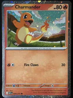 TAIL SWIRL 🌀💫 Charmander 020/217 Cosmos Holo Ascended ASC Pokemon Card NM - Image 4