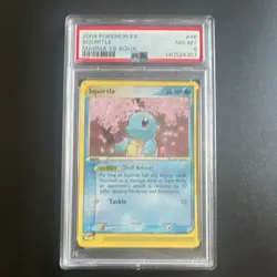 Pokemon Squirtle EX Team Magma vs Team Aqua #46/95 Regular PSA 8 2004 English - Image 1