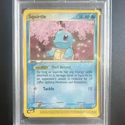 Pokemon Squirtle EX Team Magma vs Team Aqua #46/95 Regular PSA 8 2004 English - Image 3