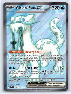 Chien-Pao ex 236/193 Ultra Rare Paldea Evolved Pokemon Holo Near Mint - Image 1