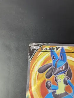 Lucario V SWSH213 Full Art Black Star Promo Pokemon Card - Image 2