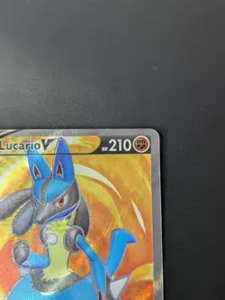 Lucario V SWSH213 Full Art Black Star Promo Pokemon Card - Image 3