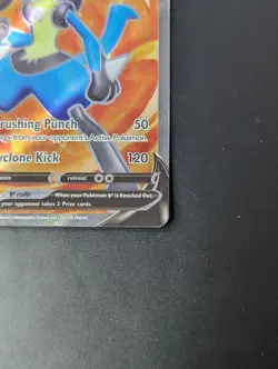 Lucario V SWSH213 Full Art Black Star Promo Pokemon Card - Image 4