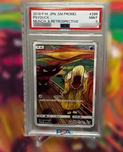 Psyduck Munch: A Retrospective Promo 2018 Rare Japanese Pokemon Card PSA 9 Mint - Image 1