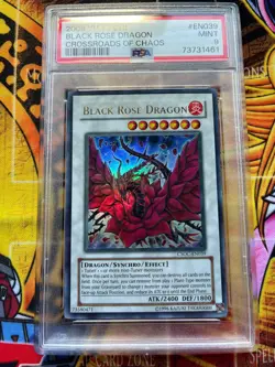 Black Rose Dragon CSOC-EN039 Ultra Rare Unlimited Yugioh PSA 9 - Image 2