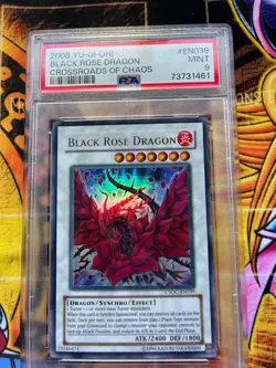 Black Rose Dragon CSOC-EN039 Ultra Rare Unlimited Yugioh PSA 9 - Image 5
