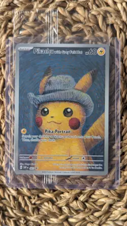 Pikachu with Grey Felt Hat 085 SVP EN Van Gogh Museum Promo Pokemon Card Raw - Image 1