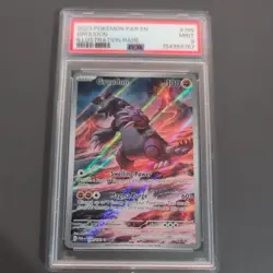 GROUDON 199/182 PSA 9 PARADOX RIFT ILLUSTRATION RARE POKEMON CARD ENGLISH - Image 1