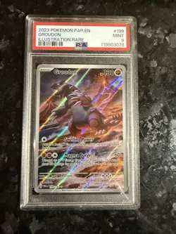 PSA 9 Groudon 199/182 Paradox Rift Illustration Rare Pokemon Card - Image 2