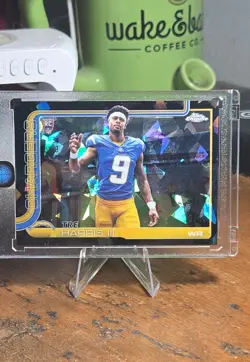 2025 Topps Chrome - Image Variation RC Tre Harris #338 Black Geometric Ref /10 - Image 1