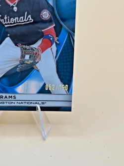 2025 Topps Chrome Black - C.J. Abrams #137 Blue Refractor #'d 52/150 Nationals - Image 2