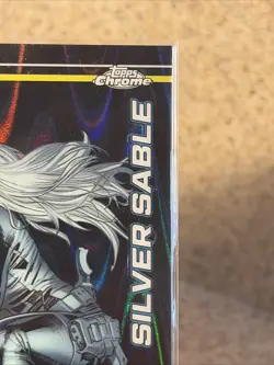 2026 Topps Chrome Marvel Silver Sable Black Ray Wave /10 - Image 3