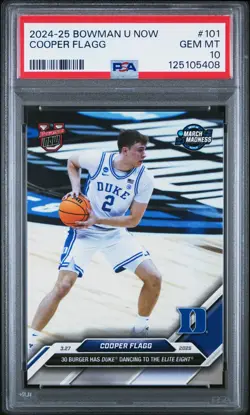 2024 BOWMAN U NOW #101 COOPER FLAGG PSA 10 - Image 1