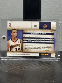 2009-10 Panini Studio - Rookie Stephen Curry #129 (RC) Warriors - Image 2