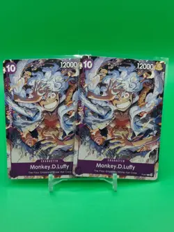 2x Monkey.D.Luffy Gear 5 Promo P-041 One Piece 2023 Pirates Party Vol 5 English - Image 1