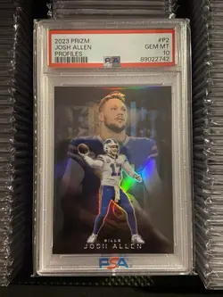 2023 Josh Allen Panini Prizm Profiles SSP P2 Bills - PSA 10 - Image 1