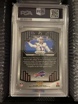 2023 Josh Allen Panini Prizm Profiles SSP P2 Bills - PSA 10 - Image 2