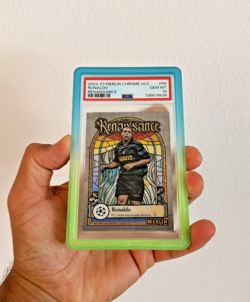 2022-23 Topps Merlin Chrome UCC Ronaldo Renaissance Case Hit SSP - PSA 10 - Image 1