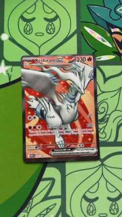Pokemon TCG Reshiram EX Full Art Ultra Rare White Flare Card 158/086 - Image 1