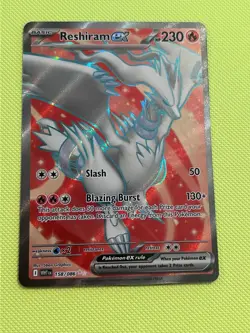 Pokemon TCG Reshiram EX Full Art Ultra Rare White Flare Card 158/086 - Image 1