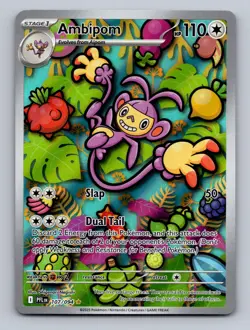 Ambipom 107/094 Illustration Rare Phantasmal Flames Pokemon Near Mint - Image 1