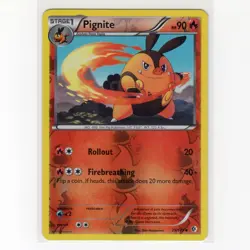 Pokemon TCG Pignite 25/149 BW Boundaries Crossed Reverse Holo Card EN-LP 2012 - Image 1