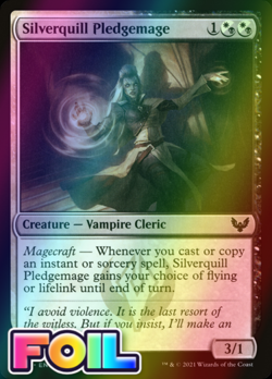 x1 Silverquill Pledgemage STX MTG 233/275 FOIL COMMON M/NM 1x - Image 1